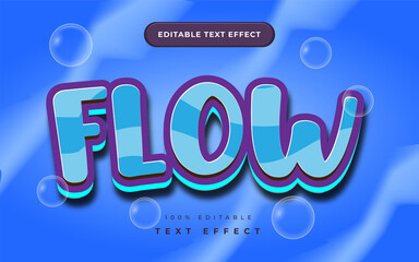 flow text effect for illustrator