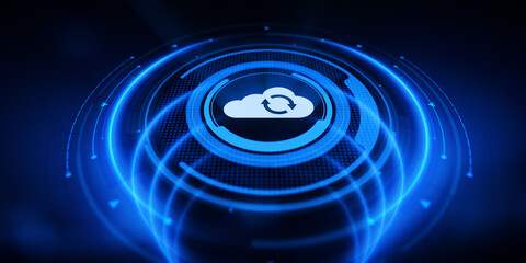 Cloud technology processing computing data storage networking.