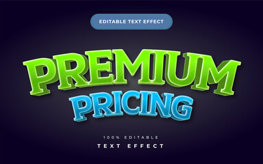 Premium pricing text effect for illustrator