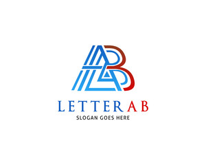 Initial Letter AB Logo Template Design