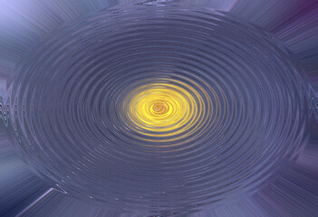 Solar circle on the water abstraction