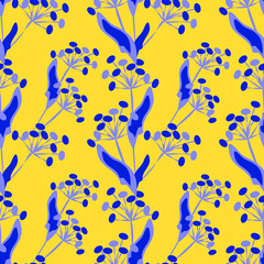 Fototapeta na wymiar Vector - abstract flowers seamless pattern.
