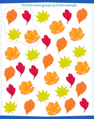  A game for children. Find all groups as in the example