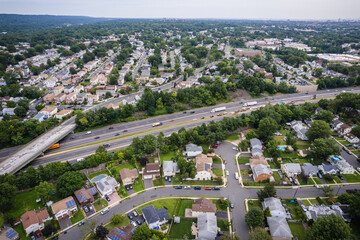 Aerial of Union Township New Jersey  - obrazy, fototapety, plakaty