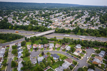 Aerial of Union Township New Jersey 