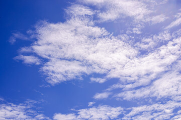 blue sky and clouds in the afternoon