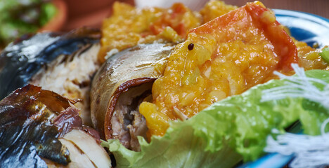 Moroccan-style mackerel