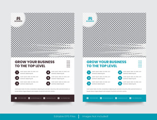 Modern corporate business flyer template design