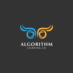 minimalist initials logo concept with letter a