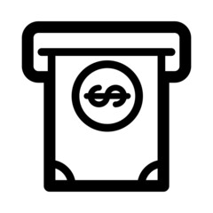 Money icon vector set. dollar illustration sign collection. Bank symbol or logo.