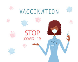 Doctor and Vaccination Covid 19