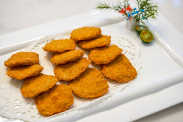 A delicious Chinese Chaoshan dish, deep-fried fish cakes