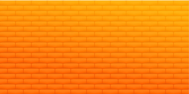 Abstract background autumn yellow color brick wall building concrete texture wallpaper backdrop template pattern seamless vector and illustration