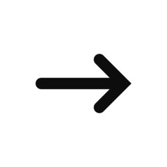 Simple arrow symbol vector icon. Right arrow high quality icon for your web design
