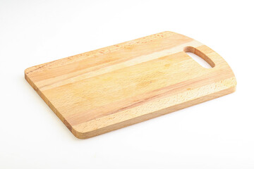 Wooden board for kitchen isolated