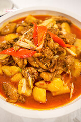 A delicious Chinese dish, Xinjiang potato chicken