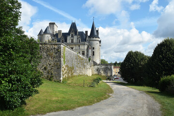 La Rochefoucauld-en-Angoumois, Charente, Nouvelle-Aquitaine, le château.