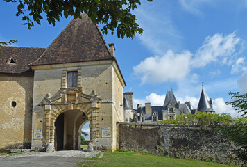 La Rochefoucauld-en-Angoumois, Charente, Nouvelle-Aquitaine, le château.