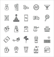 coffee icon set