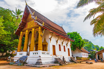 Wat Siphoutthabat Thippharam old buddhist temple in Luang Prabang Laos.