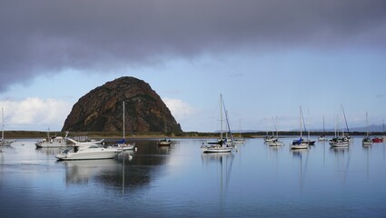 boats in the harbor