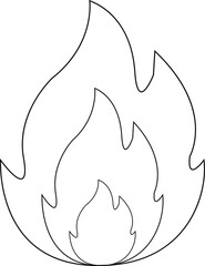 Fire icon icon  design graphics vector