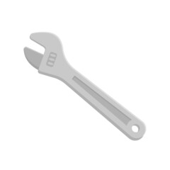 Hand tools vector. Wrench made of solid steel for tightening nuts.