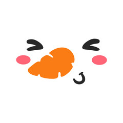 Snowman face set. snowball face decoration vector in the winter of Christmas