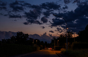 street in Milan by night - 451421355