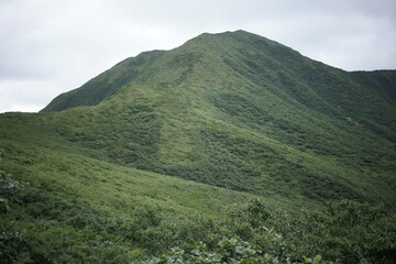 Fototapeta na wymiar 斜里岳登山