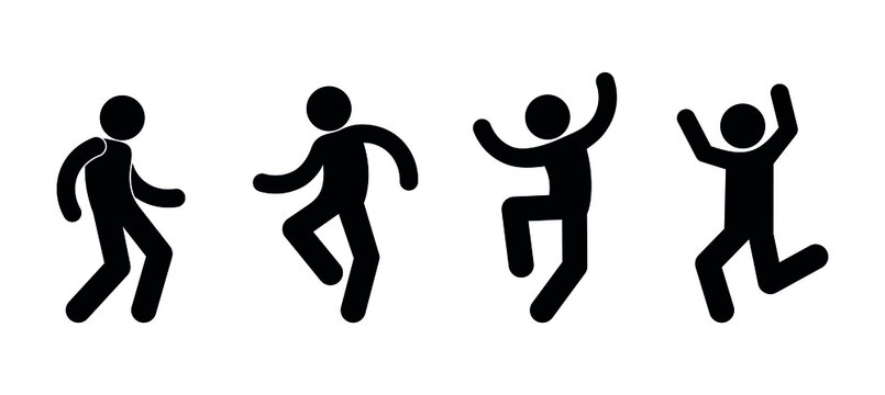 SVG > stickman dancing dance figure - Free SVG Image & Icon.