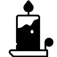 candle glyph icon