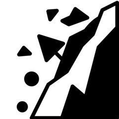 snow glyph icon