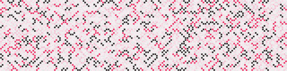 Fototapeta premium Abstract Geometric Pattern generative computational art illustration