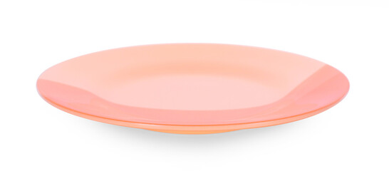 empty plate isolated on white background