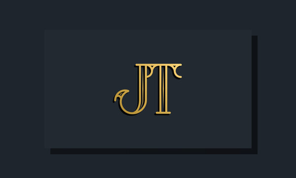 Minimal Inline style Initial JT logo.