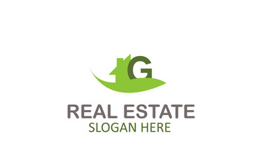 Green Letter G Logo Real Estate Design