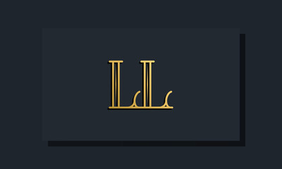 Minimal Inline style Initial LL logo.