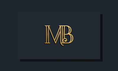 Minimal Inline style Initial MB logo.