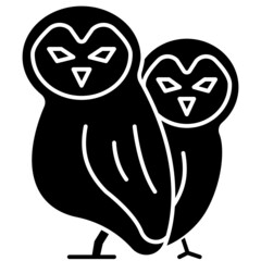 owl solid icon