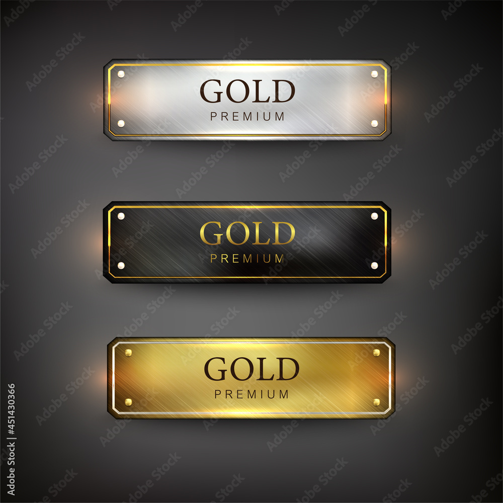 Canvas Prints buttons set web steel on background color black 7