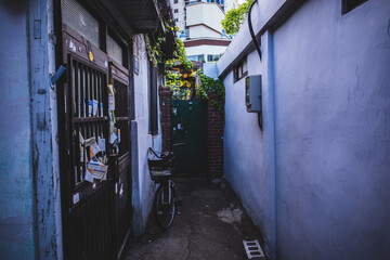 narrow street in the old town