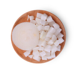 Onion isolated on white background.