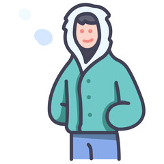 winter clothing icon