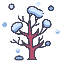 tree winter icon