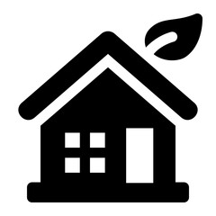 Home Glyph Icon Vector