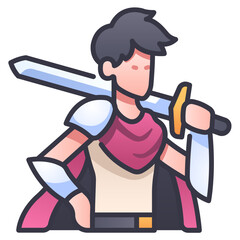 knight swordsman icon