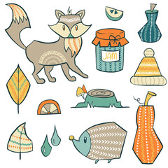 Unique Hand drawn vector illustrations for baby prints, children posters, home decor, invitations etc.