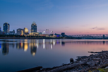 The Cincinnati Skyline at Sunrise