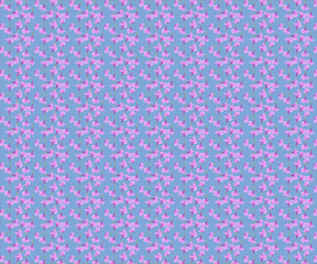 Smooth abstract decorative foliage and floral patterns on a colorful background